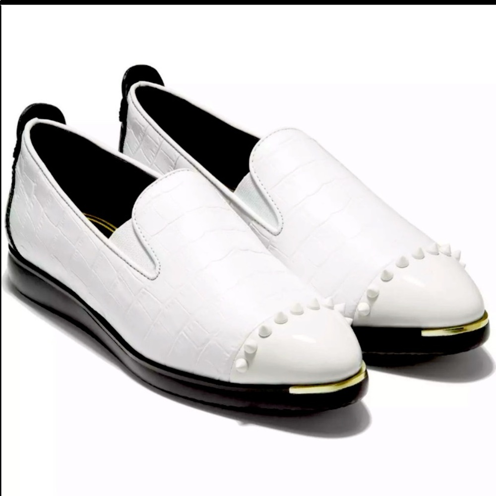 New Cole Haan & RODARTE white Grand Ambition flats